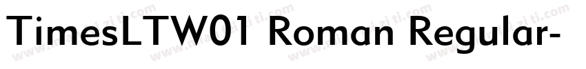 TimesLTW01 Roman Regular字体转换